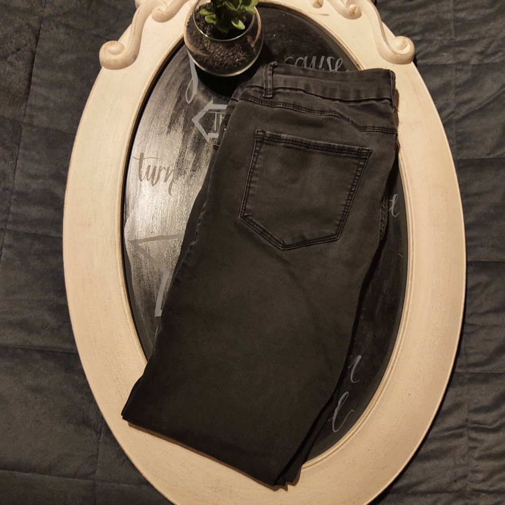 Faded Glory Women's Charcoal Skinny Pants